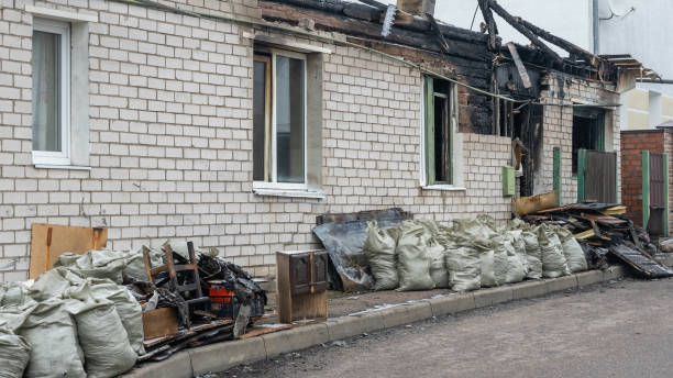 Professional Soot Cleanup technician working in Fort Myers Beach, FL